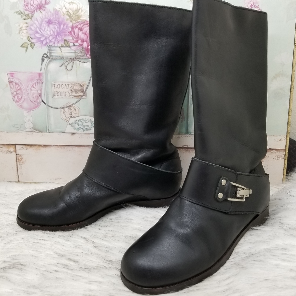 See by Chloe leather motorcycle boots